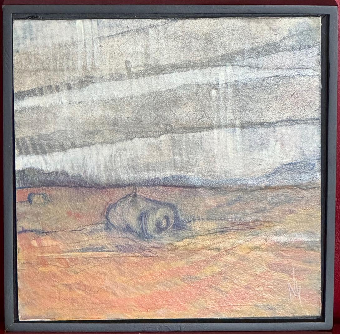 Landscape with Hay Bale