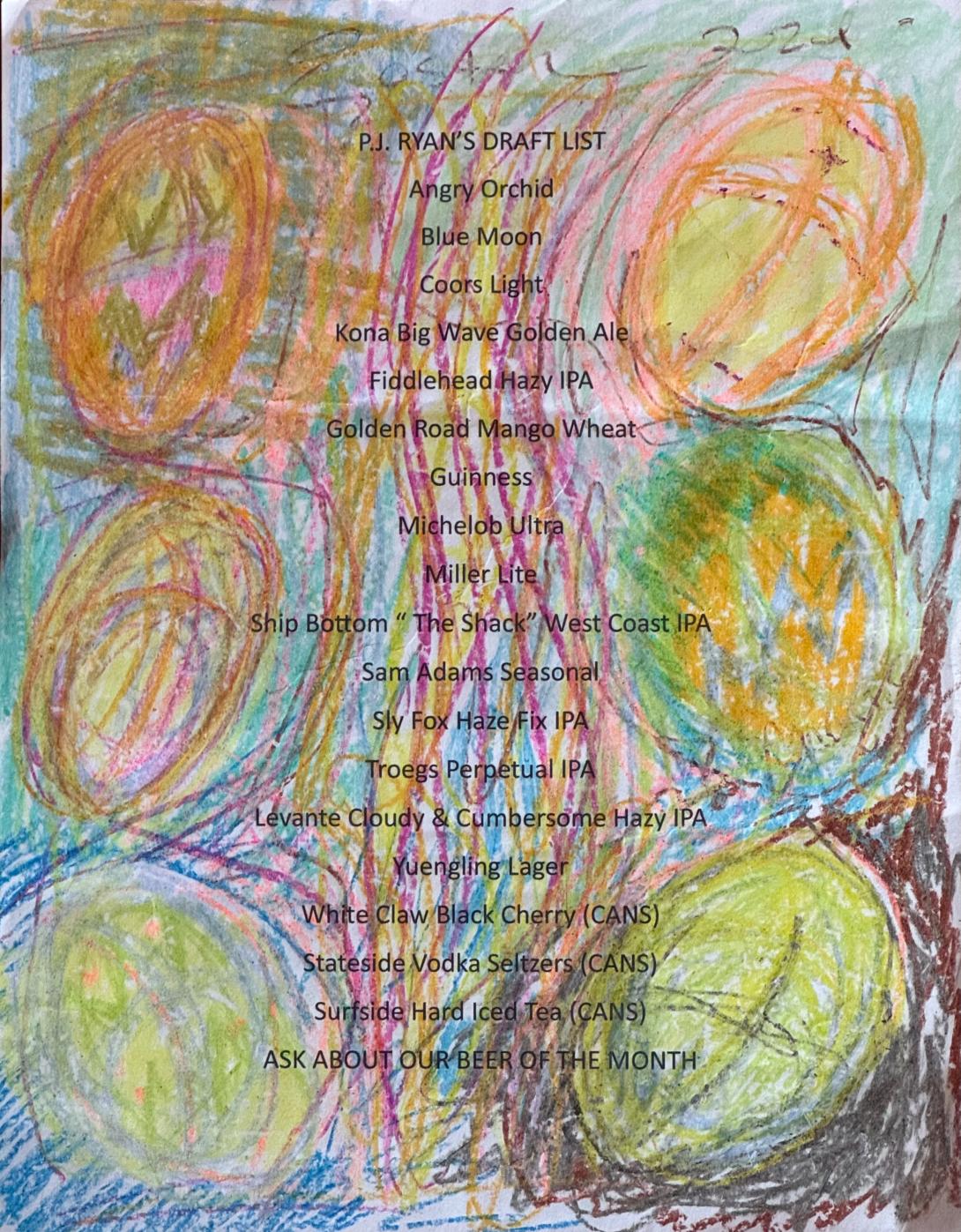 PJ Ryan's Draft List